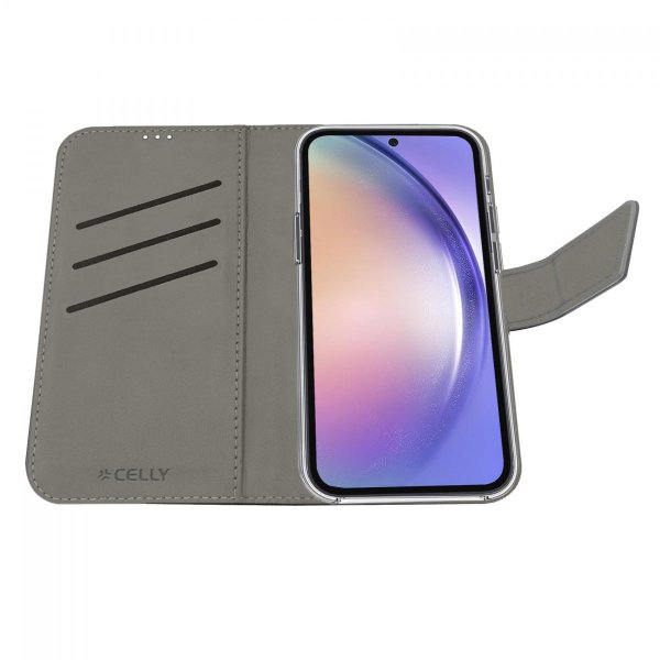 - Samsung Galaxy A55 - Fodral - Wally Wallet Case - Svart