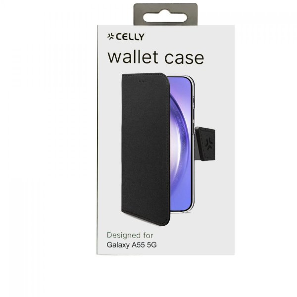 - Samsung Galaxy A55 - Fodral - Wally Wallet Case - Svart