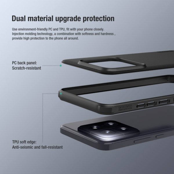 - Xiaomi 14 - Skal - Super Frosted Shield - Röd