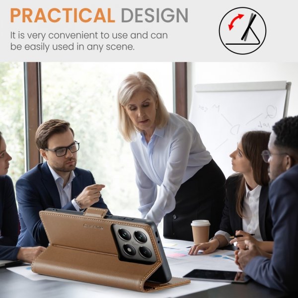 - Xiaomi 14T - Fodral - 023 Series - Brun