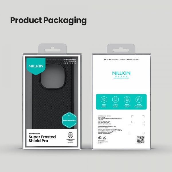 - Xiaomi Redmi Note 14 Pro 5G - Skal - Super Frosted Shield Pro - Blå